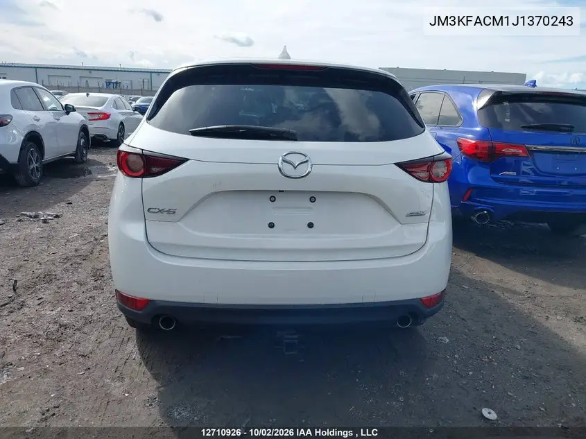 2018 MAZDA CX-5 VIN JM3KFACM1J1370243 — фото 16