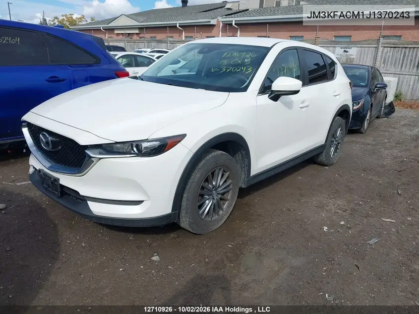 2018 MAZDA CX-5 VIN JM3KFACM1J1370243 — фото 2