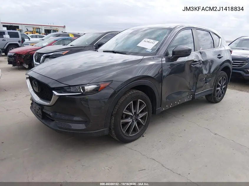 2018 MAZDA CX-5 VIN JM3KFACM2J1418834 — фото 2