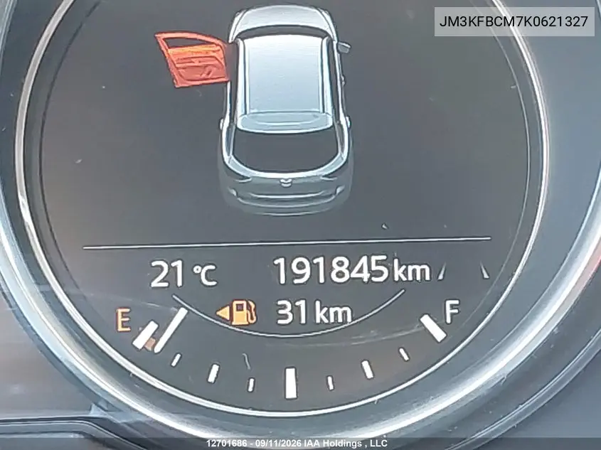 2019 MAZDA CX-5 VIN JM3KFBCM7K0621327 — фото 15