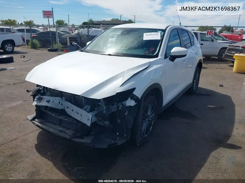 2019 MAZDA CX-5 VIN JM3KFACM2K1698367 — фото 2