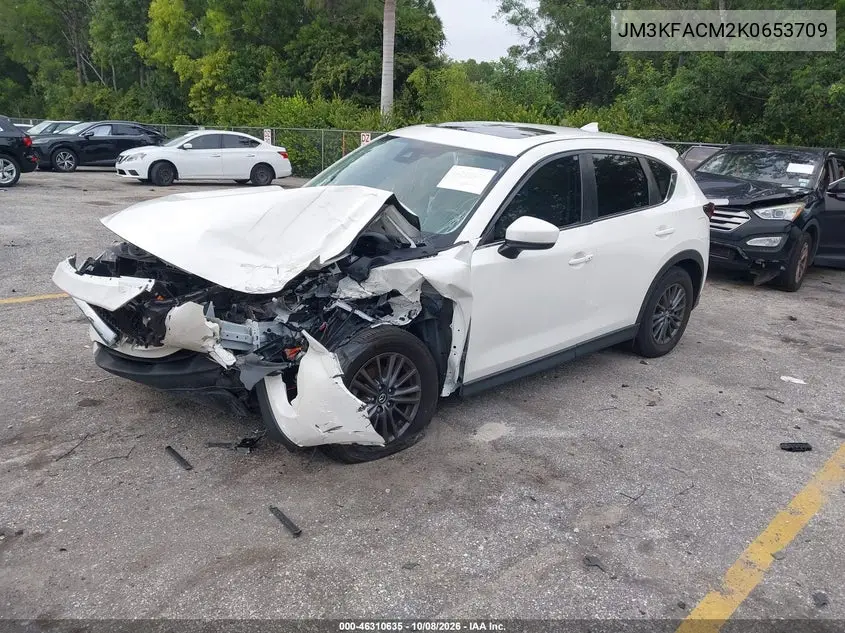 2019 MAZDA CX-5 VIN JM3KFACM2K0653709 — фото 2
