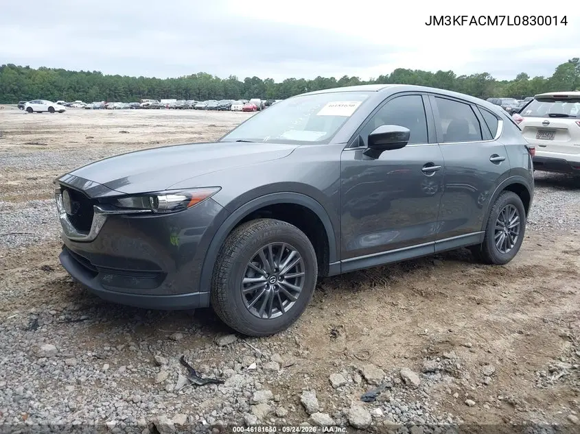 2020 MAZDA CX-5 VIN JM3KFACM7L0830014 — фото 2