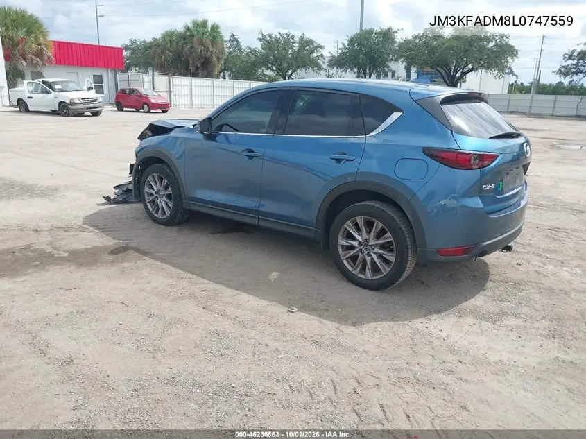 2020 MAZDA CX-5 VIN JM3KFADM8L0747559 — фото 3