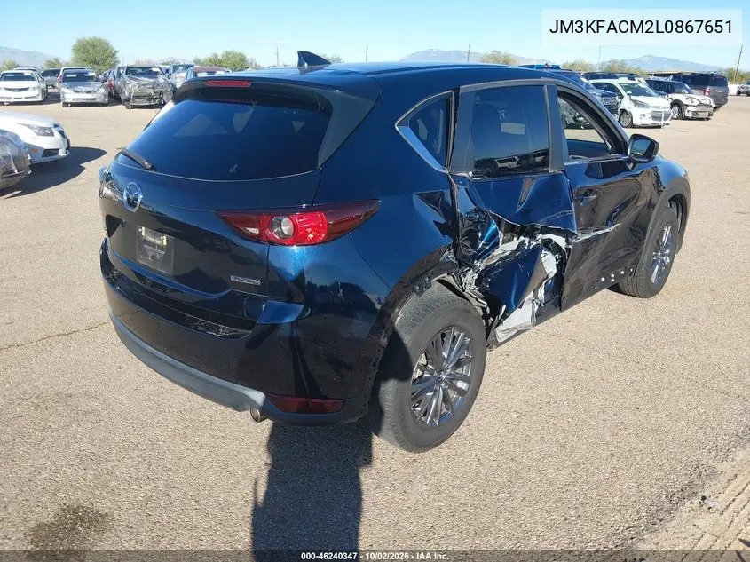 2020 MAZDA CX-5 VIN JM3KFACM2L0867651 — фото 4