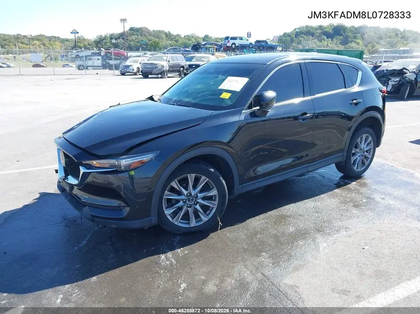 2020 MAZDA CX-5 VIN JM3KFADM8L0728333 — фото 2
