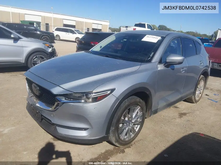 2020 MAZDA CX-5 VIN JM3KFBDM0L0742538 — фото 2