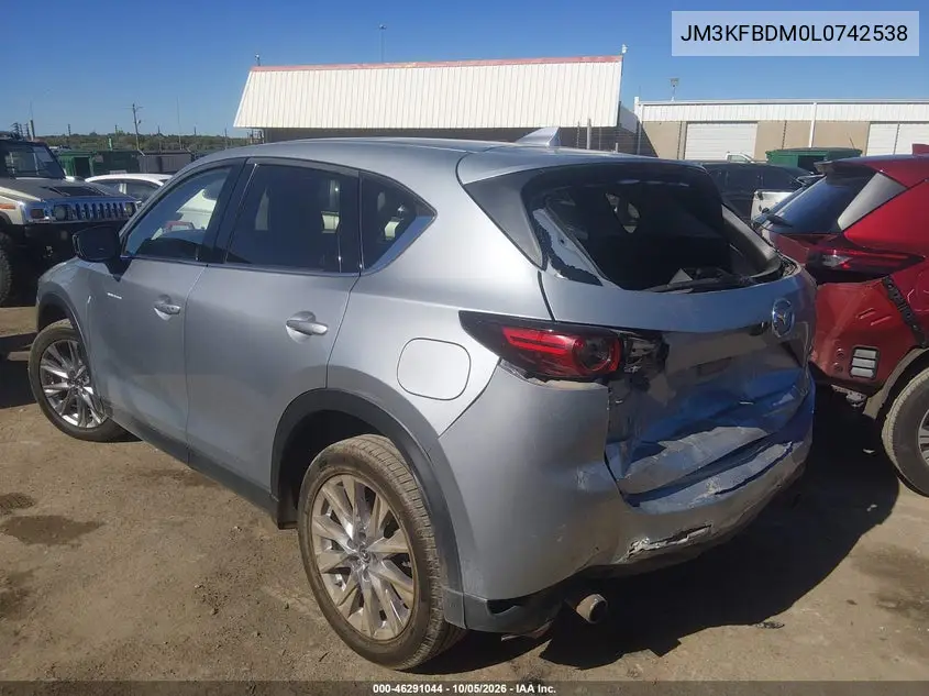 2020 MAZDA CX-5 VIN JM3KFBDM0L0742538 — фото 3