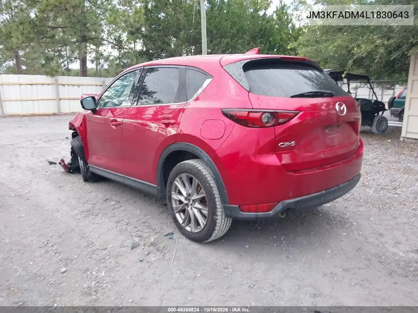 2020 MAZDA CX-5 VIN JM3KFADM4L1830643 — фото 3