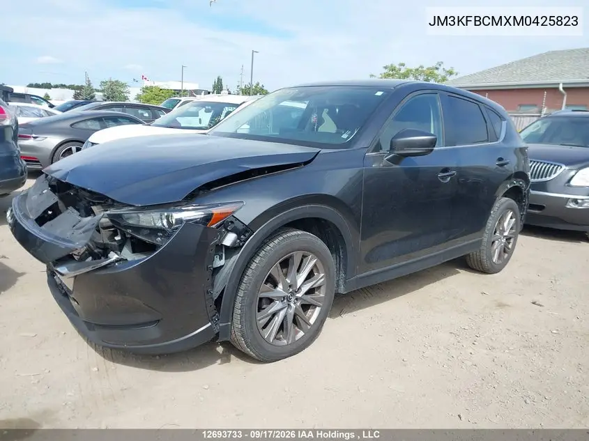 2021 MAZDA CX-5 VIN JM3KFBCMXM0425823 — фото 2