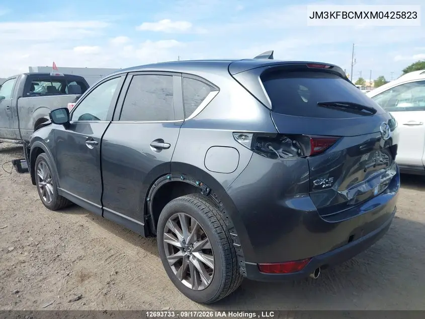 2021 MAZDA CX-5 VIN JM3KFBCMXM0425823 — фото 3