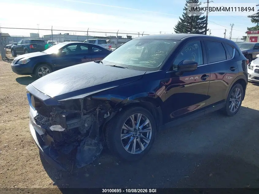 2021 MAZDA CX-5 VIN JM3KFBDM4M1118494 — фото 2