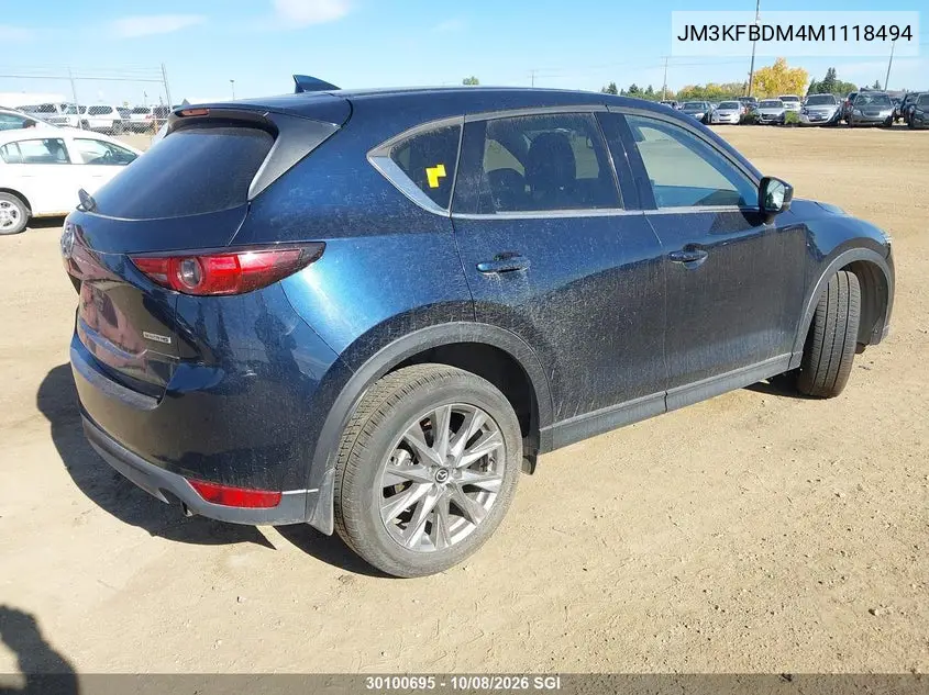 2021 MAZDA CX-5 VIN JM3KFBDM4M1118494 — фото 4