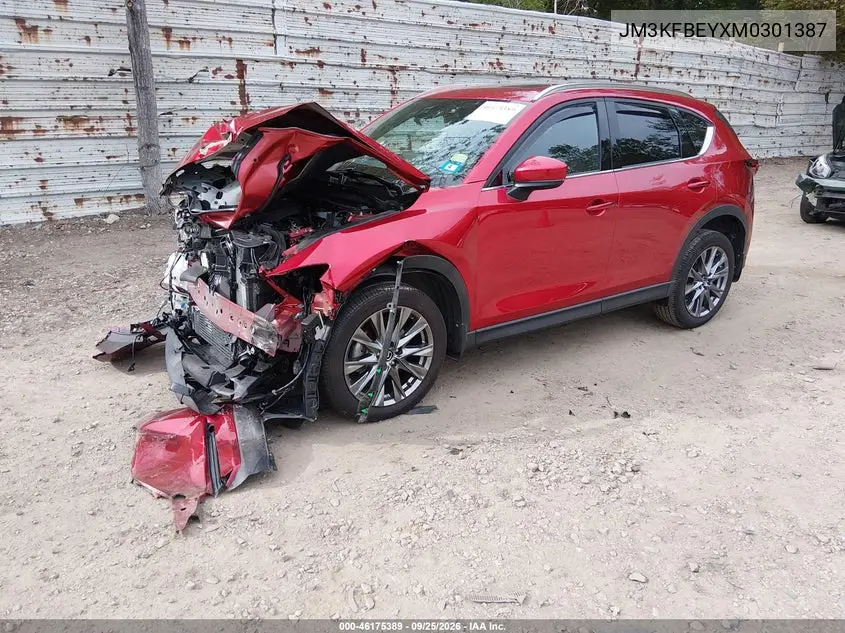 2021 MAZDA CX-5 VIN JM3KFBEYXM0301387 — фото 2