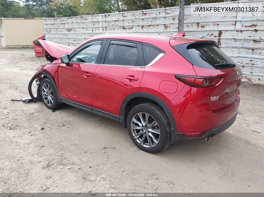 2021 MAZDA CX-5 VIN JM3KFBEYXM0301387 — фото 3