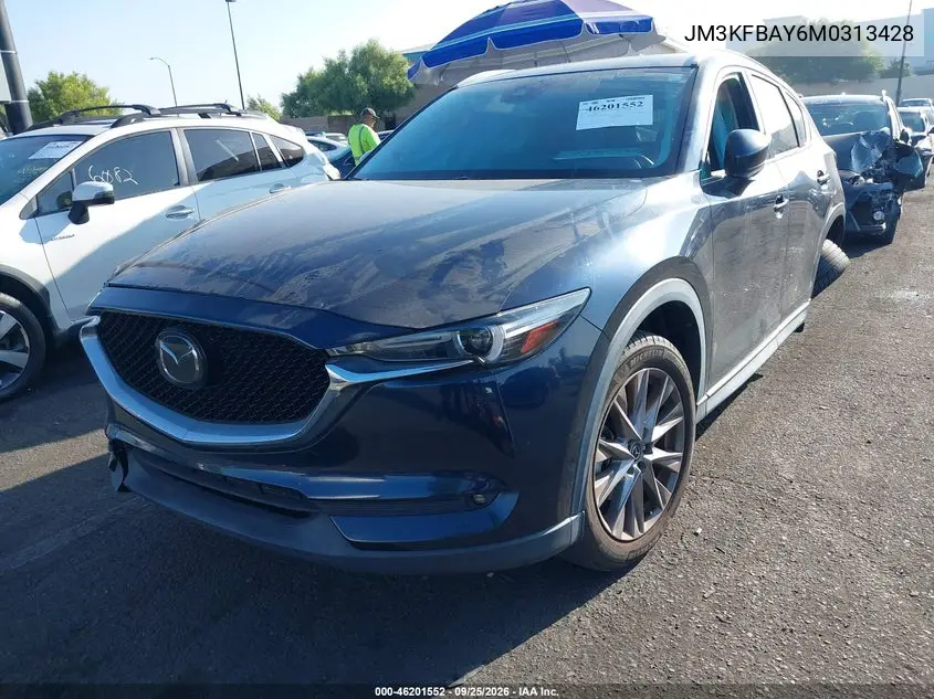 2021 MAZDA CX-5 VIN JM3KFBAY6M0313428 — фото 2