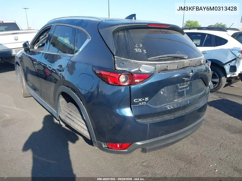 2021 MAZDA CX-5 VIN JM3KFBAY6M0313428 — фото 3