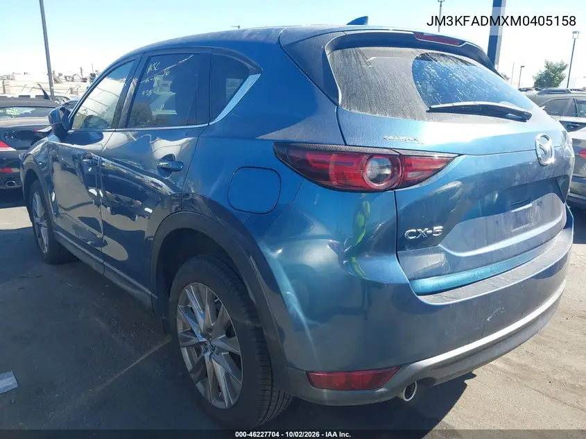 2021 MAZDA CX-5 VIN JM3KFADMXM0405158 — фото 3
