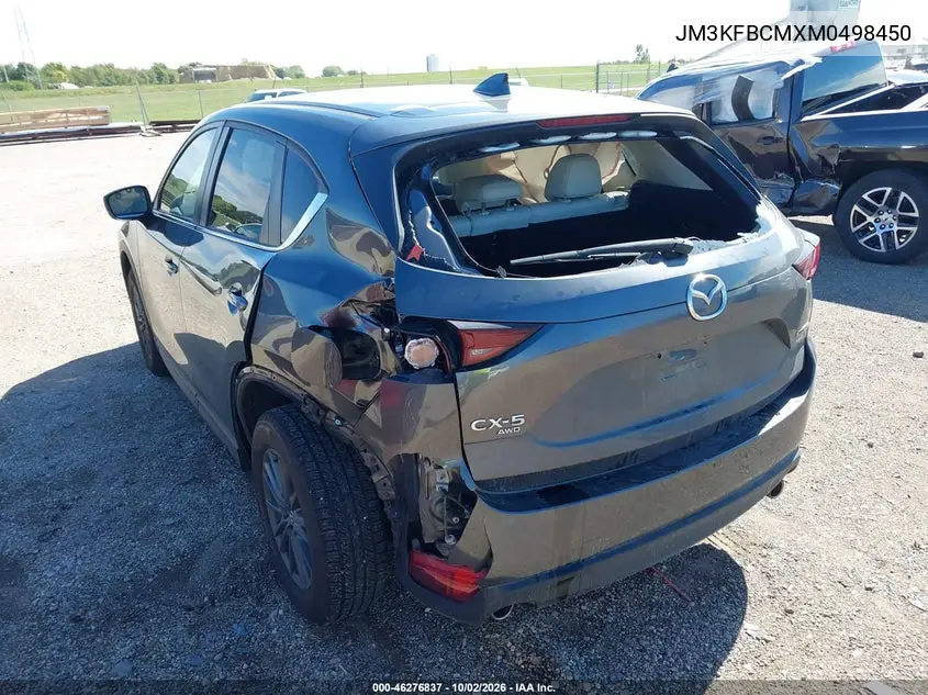 2021 MAZDA CX-5 VIN JM3KFBCMXM0498450 — фото 3
