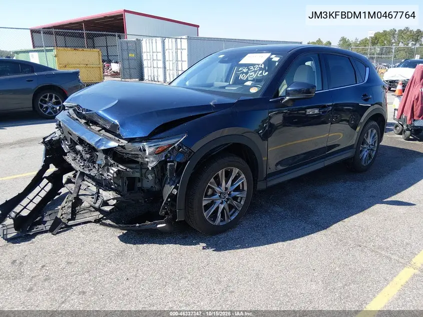 2021 MAZDA CX-5 VIN JM3KFBDM1M0467764 — фото 2