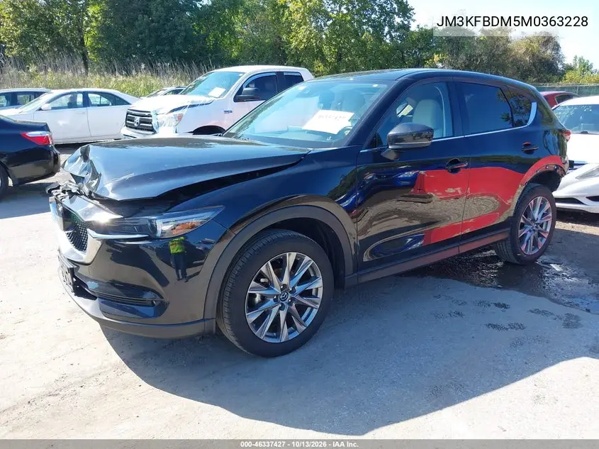 2021 MAZDA CX-5 VIN JM3KFBDM5M0363228 — фото 2