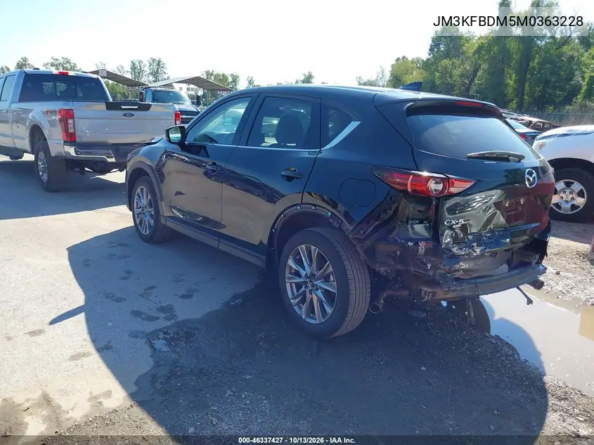 2021 MAZDA CX-5 VIN JM3KFBDM5M0363228 — фото 3