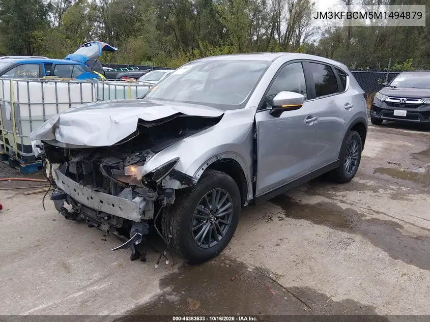 2021 MAZDA CX-5 VIN JM3KFBCM5M1494879 — фото 2
