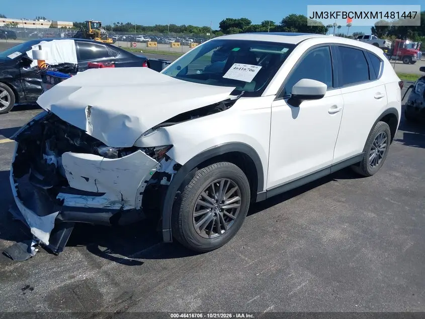 2021 MAZDA CX-5 VIN JM3KFBCMXM1481447 — фото 2