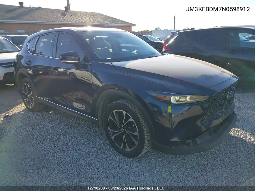 MAZDA CX-5 2022, VIN JM3KFBDM7N0598912