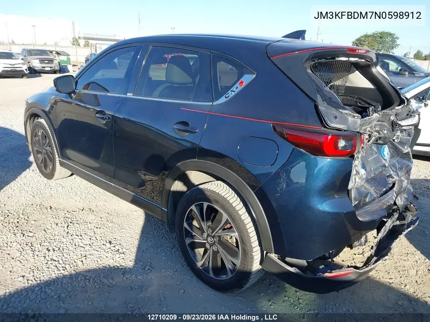 2022 MAZDA CX-5 VIN JM3KFBDM7N0598912 — фото 3