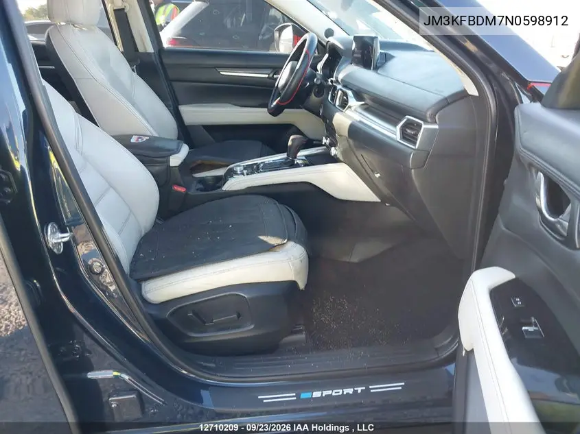 2022 MAZDA CX-5 VIN JM3KFBDM7N0598912 — фото 5