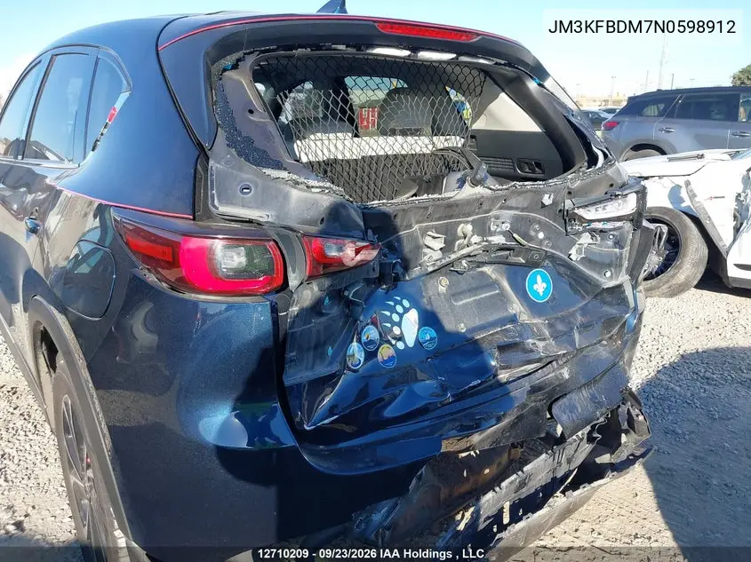 2022 MAZDA CX-5 VIN JM3KFBDM7N0598912 — фото 6