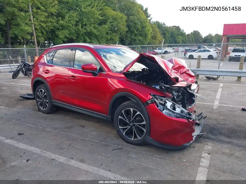 MAZDA CX-5 2022, VIN JM3KFBDM2N0561458