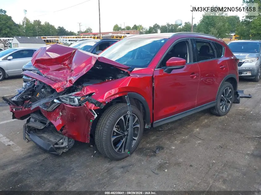 2022 MAZDA CX-5 VIN JM3KFBDM2N0561458 — фото 2
