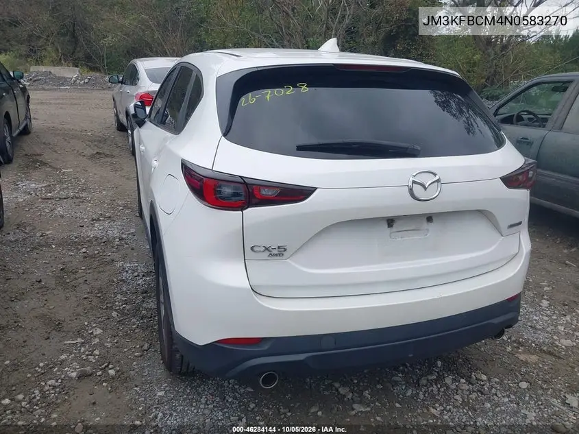 2022 MAZDA CX-5 VIN JM3KFBCM4N0583270 — фото 3