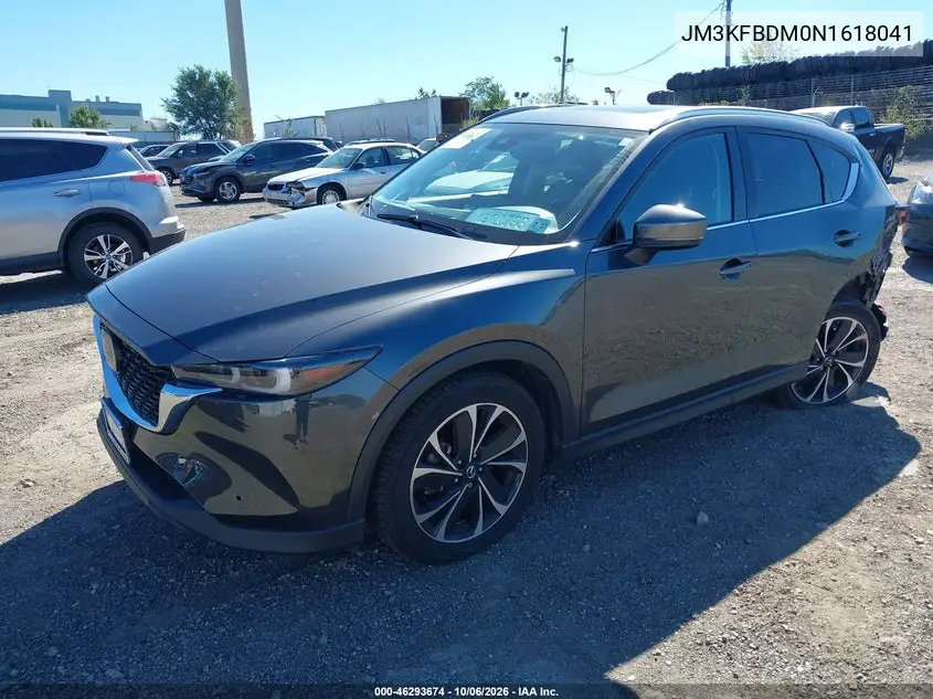 2022 MAZDA CX-5 VIN JM3KFBDM0N1618041 — фото 2