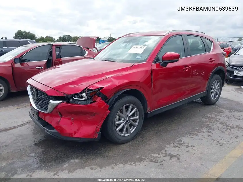 2022 MAZDA CX-5 VIN JM3KFBAM0N0539639 — фото 2