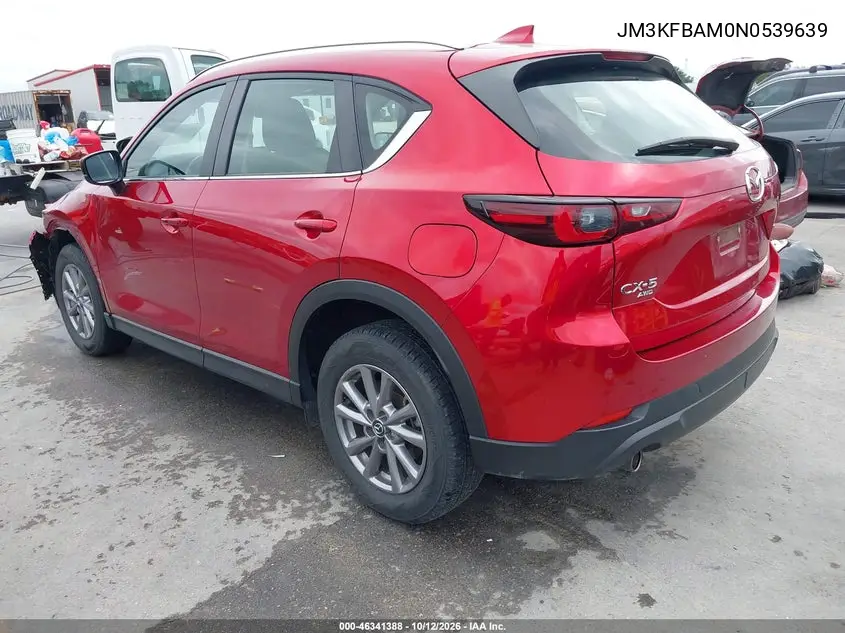 2022 MAZDA CX-5 VIN JM3KFBAM0N0539639 — фото 3