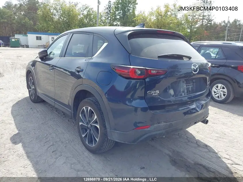 2023 MAZDA CX-5 VIN JM3KFBCM4P0103408 — фото 3