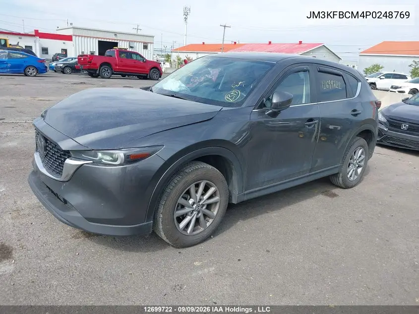 2023 MAZDA CX-5 VIN JM3KFBCM4P0248769 — фото 2