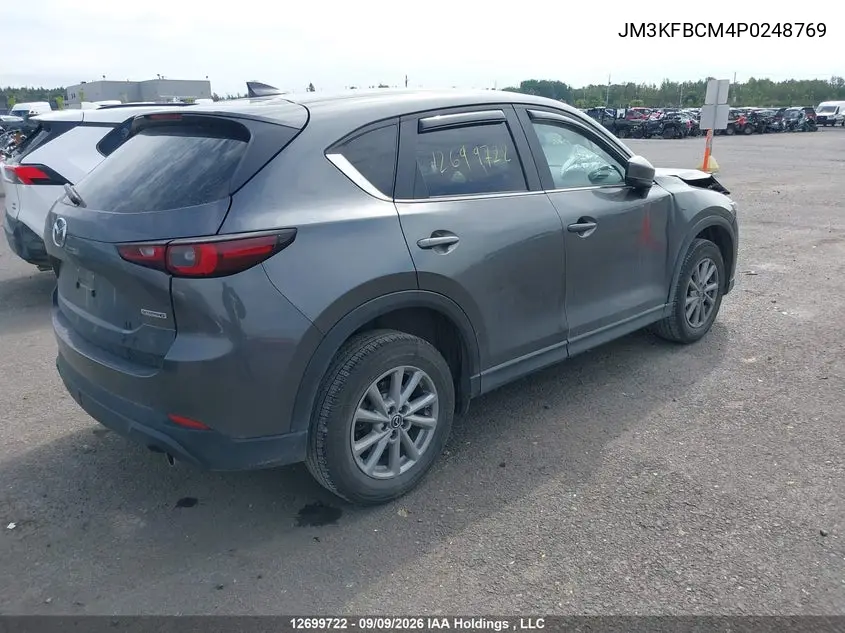 2023 MAZDA CX-5 VIN JM3KFBCM4P0248769 — фото 4