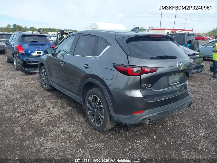 2023 MAZDA CX-5 VIN JM3KFBDM2P0240961 — фото 3