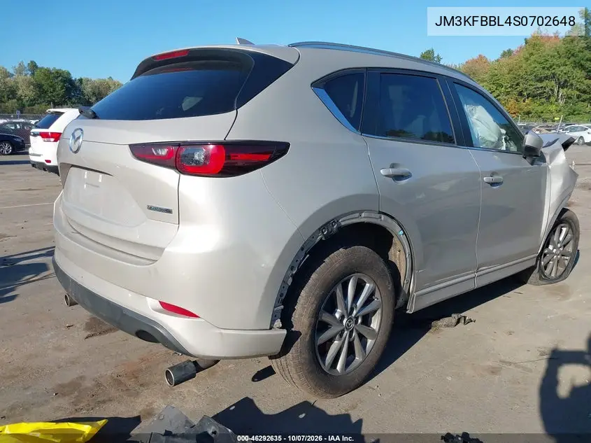 2025 MAZDA CX-5 VIN JM3KFBBL4S0702648 — фото 4