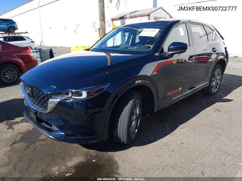 2025 MAZDA CX-5 VIN JM3KFBEMXS0722777 — фото 2