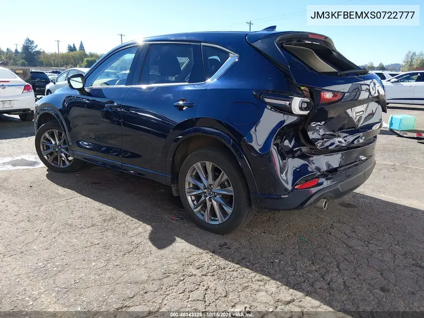 2025 MAZDA CX-5 VIN JM3KFBEMXS0722777 — фото 3