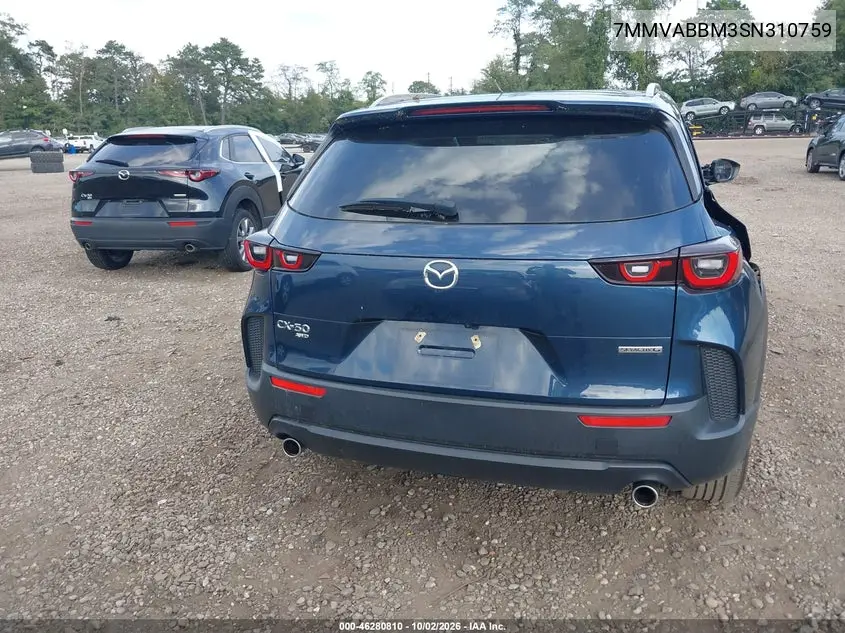 2025 MAZDA CX-50 VIN 7MMVABBM3SN310759 — фото 16