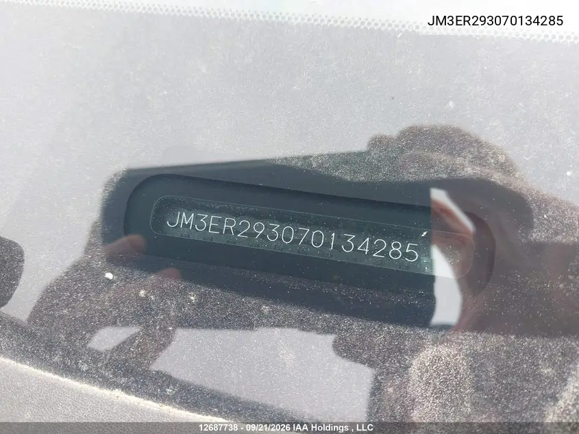 2007 MAZDA CX-7 VIN JM3ER293070134285 — фото 17