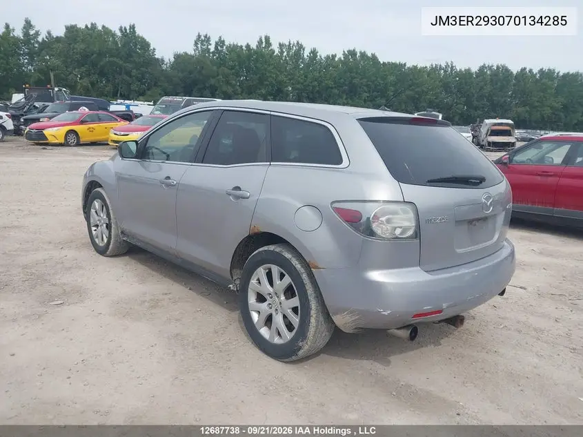 2007 MAZDA CX-7 VIN JM3ER293070134285 — фото 3