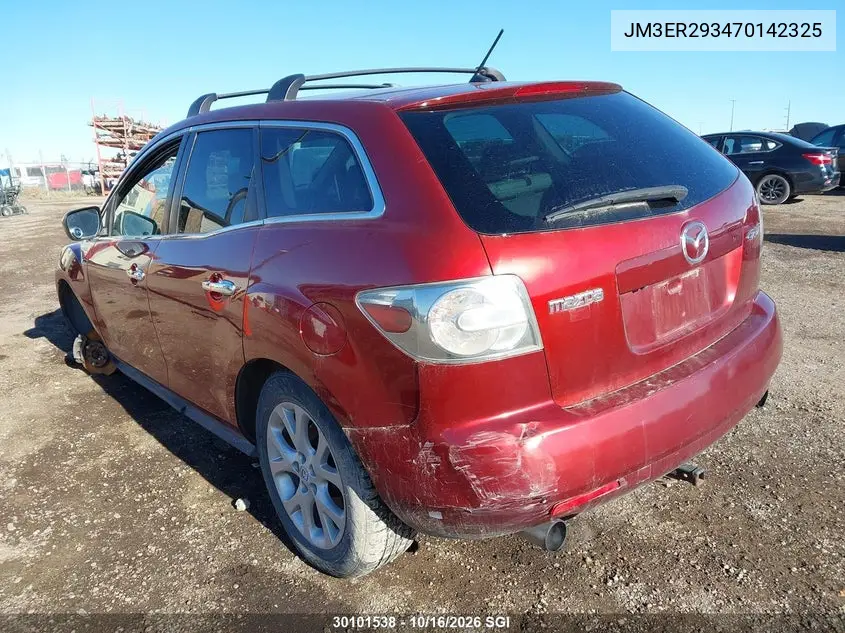 2007 MAZDA CX-7 VIN JM3ER293470142325 — фото 3