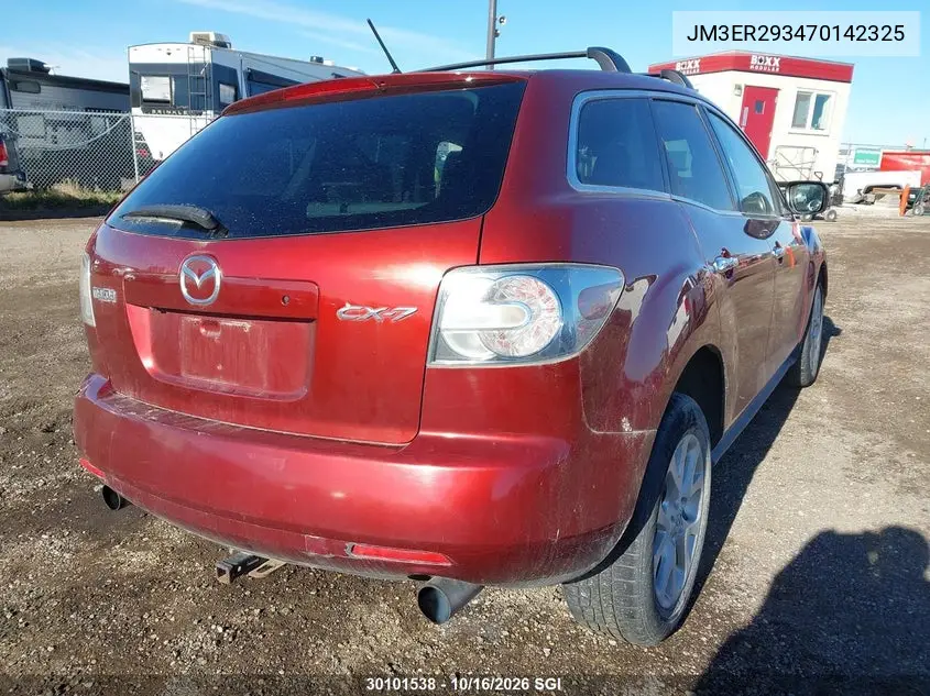 2007 MAZDA CX-7 VIN JM3ER293470142325 — фото 4